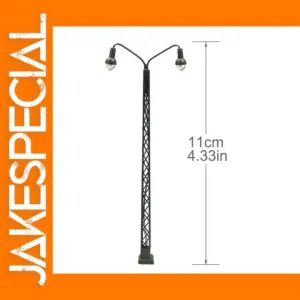 Evemodel 3pcs HO TT Scale Lattice Mast Lamp