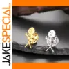 Middle Finger Stickman Stainless Steel Brooch