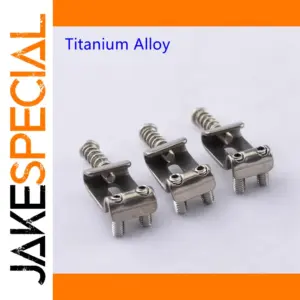 Titanium Alloy Vintage Guitar Bridge Saddle Set