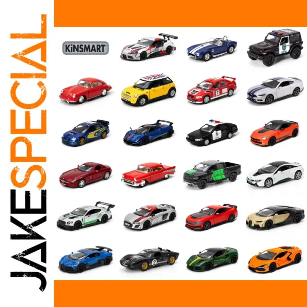 KiNSMART 1:36 Diecast Alloy Toy Car Set