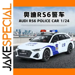1:24 Audi RS6 Police Car Diecast Model