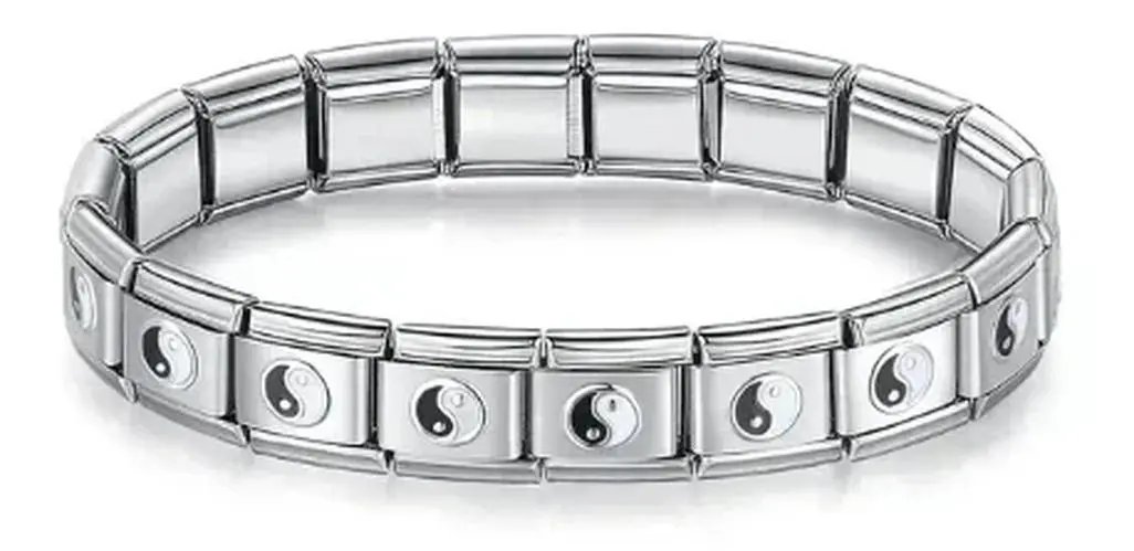 Gold Stainless Steel Italian Charm Links 14 Gold Stainless Steel Italian Charm Links - Image 14