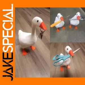 Cute Resin Goose Figurine Decor for Home