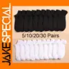 5 Pairs Low Cut Breathable Boat Socks