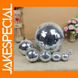 Colorful 8-Inch Disco Mirror Ball for Parties