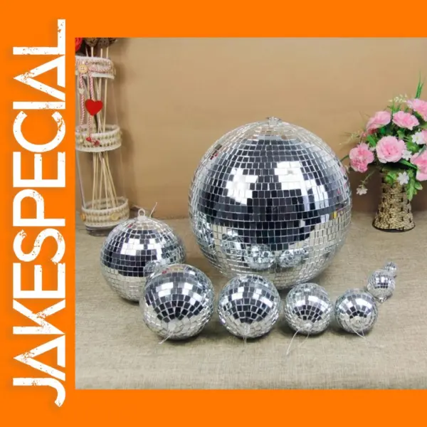 Colorful 8-Inch Disco Mirror Ball for Parties