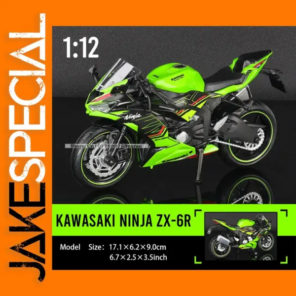 1:12 Kawasaki Ninja ZX-6R Metal Model Motorcycle