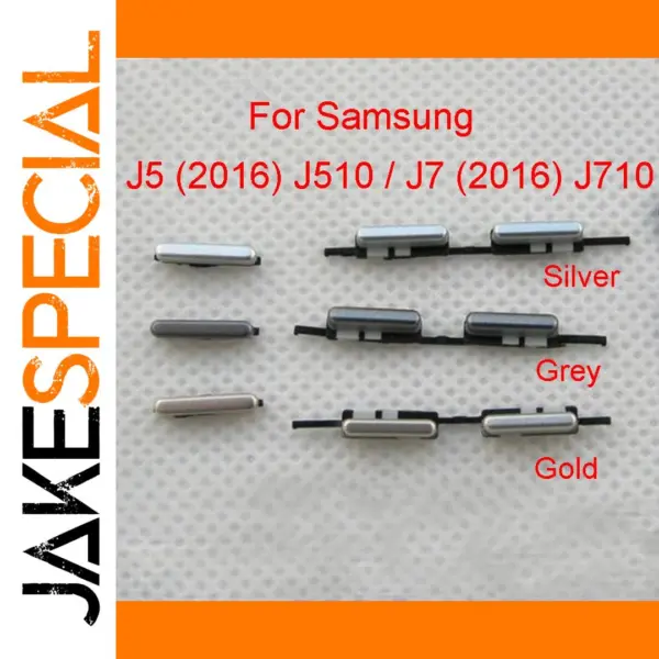 Samsung Galaxy J5 & J7 Side Key Button Set