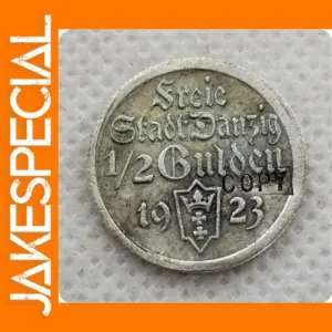 Danzig Free City 1/2 Gulden Replica Coin