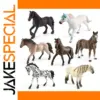 Mini Horse Figures PVC Animal Models Set