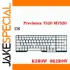 Dell Precision 7520 Laptop Keyboard Frame Cover