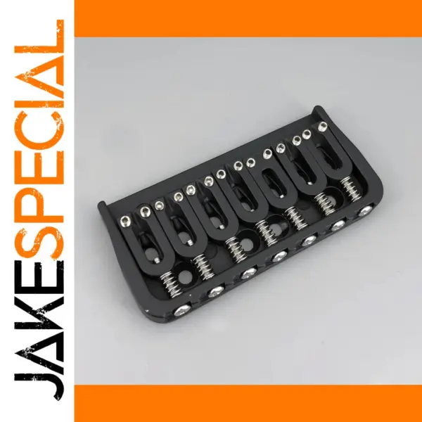 7-String Fixed Black Guitar Bridge Accessory