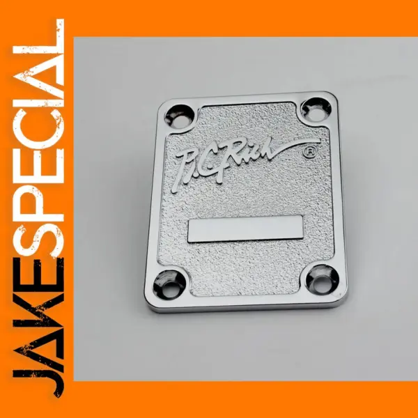 Chrome Guitar Neck Plate for Electric Bass
