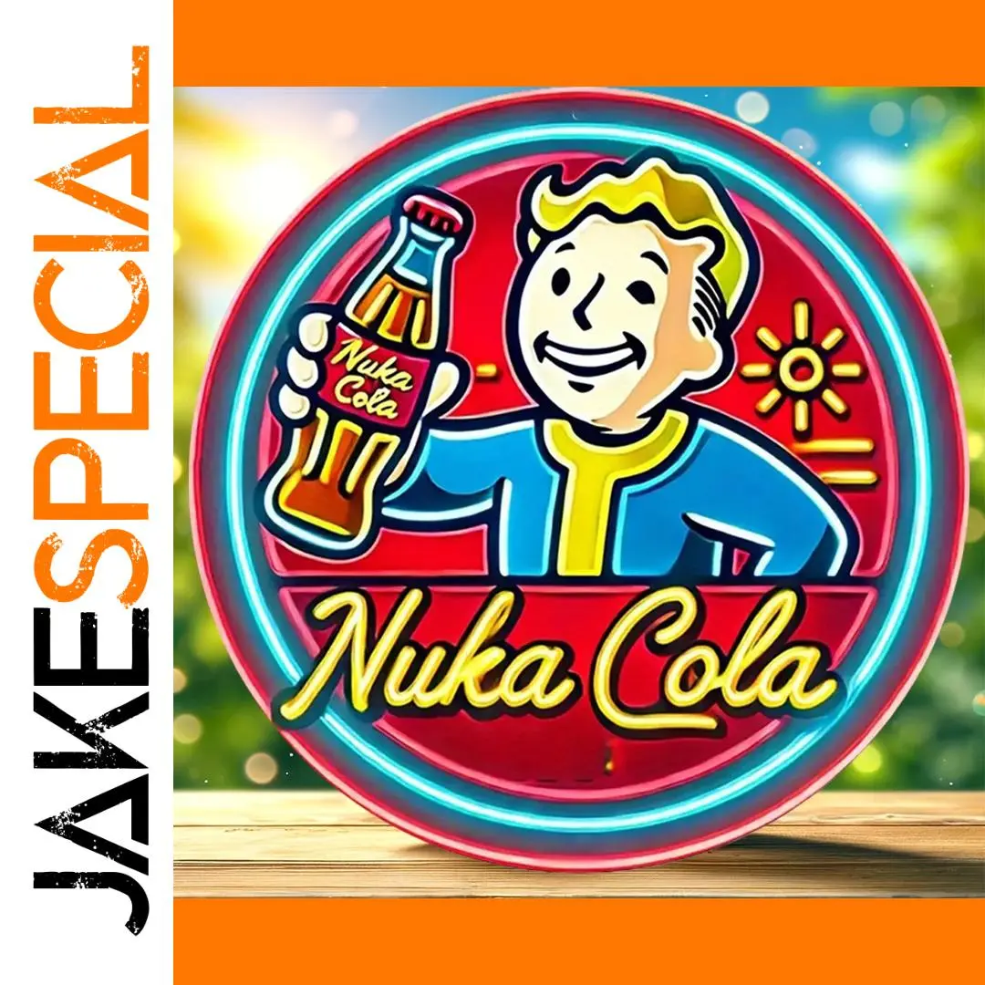 Vintage Nuka Cola Wood Sign 7.8x7.8 Inches 1 Vintage Nuka Cola Wood Sign 7.8x7.8 Inches