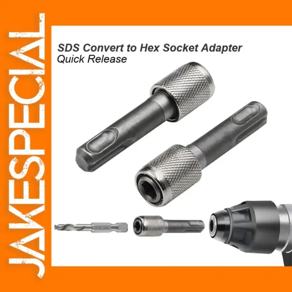SDS Plus to 1/4 Hex Shank Adapter Converter