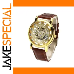 Men's Quartz Hollow Dial Watch D0H66EN
