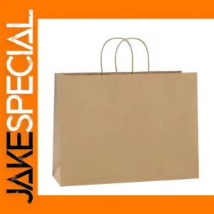 5PCS Large Kraft Paper Gift Bags with Handles