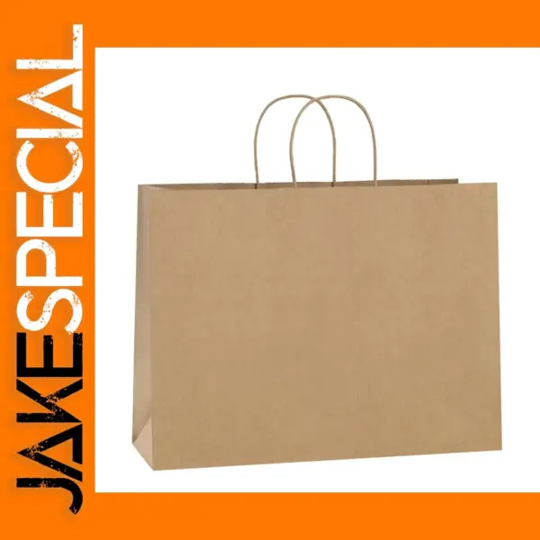 5PCS Large Kraft Paper Gift Bags with Handles