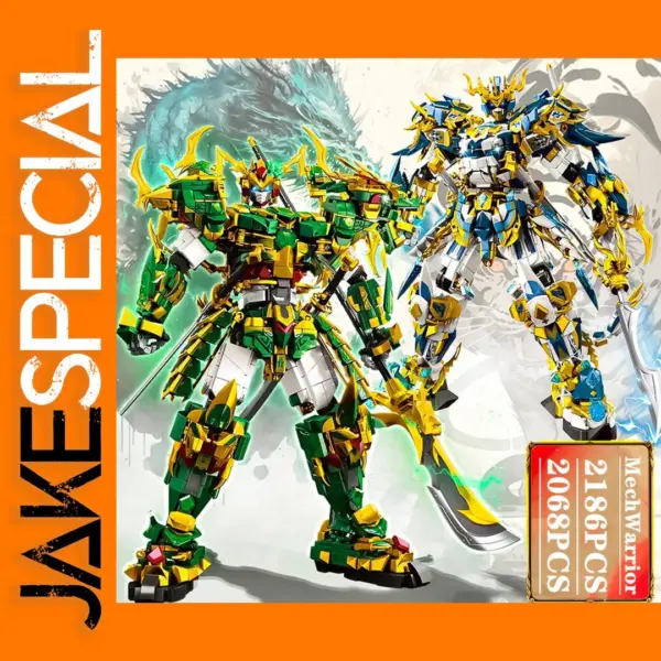 Phantom Ninja Dragon God Mech Building Set