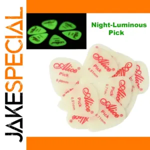 Alice 12-Piece Fluorescent Guitar Picks Set
