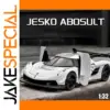 1:32 Jesko Diecast Car Model with Sound Light