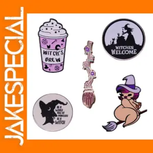 Witch Brooch Magic Broomstick Pin