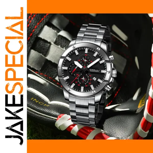 Men's Stainless Steel Chronograph Sports Watch