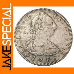 1782 Spanish Reales Copy Antique Silver Coin