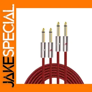 Dual 1/4 Inch Male Audio Cable 1M to 8M