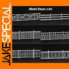 1 Meter White Fence for HO Scale Diorama