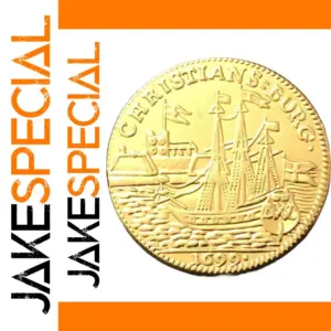 22K Gold Plated Replica Coin of Christian V