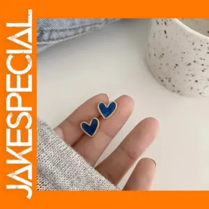 Rose Gold Heart Bling Earrings for Women