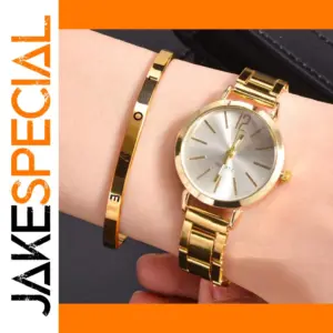 Women's Simple Alloy Quartz Watch Set