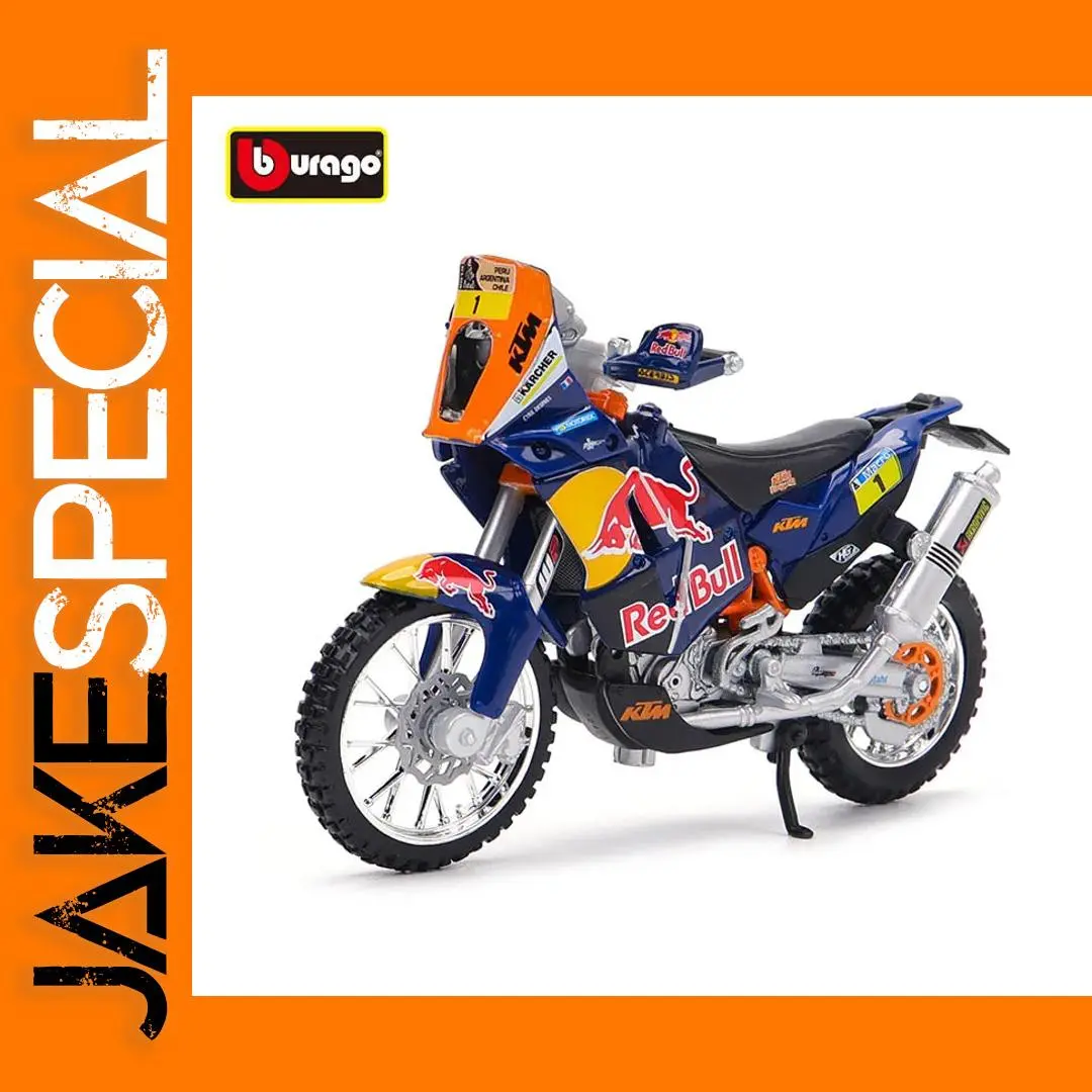 Bburago 1:18 Red Bull KTM Motorcycle Model 1 Bburago 1:18 Red Bull KTM Motorcycle Model
