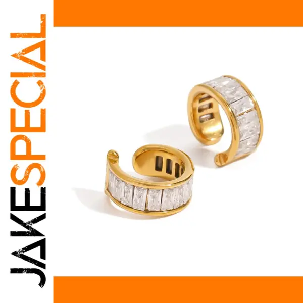 Gold Plated Stainless Steel C-shape Ear Clips