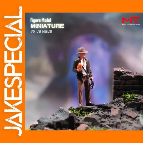 Painted Explorer Miniature Figure 1/87 to 1/24