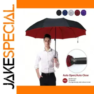 Automatic Double Layer Umbrella 10 Ribs for Adults