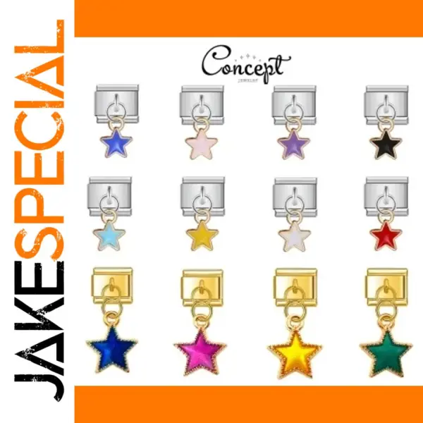 Fashionable Star Pendant Charm for Bracelets