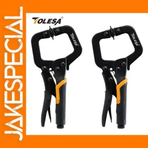 TOLESA 2Pcs 9 Inch Face Pocket Hole Clamps