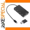 Micro USB OTG 4-Port Hub Adapter Cable