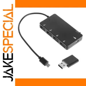 Micro USB OTG 4-Port Hub Adapter Cable