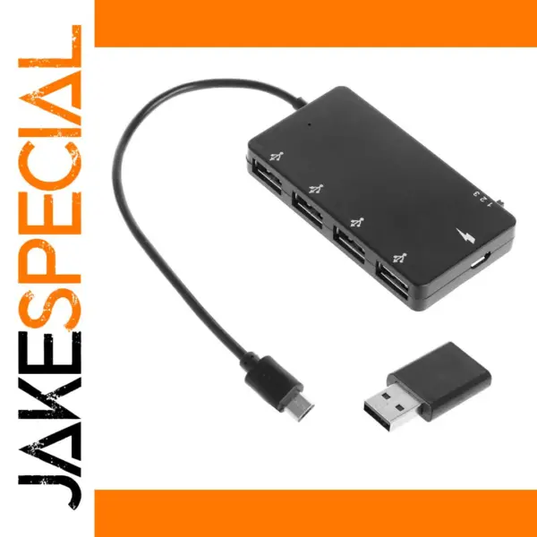 Micro USB OTG 4-Port Hub Adapter Cable