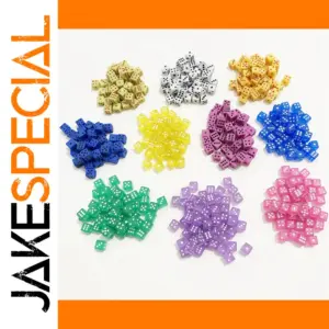 100 Mini 5mm Acrylic D6 Dice Set