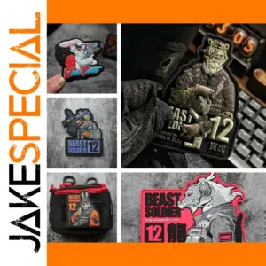 12 Animal Sign PVC Tactical Patch Set for Gear