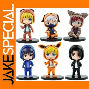 6pcs Naruto Action Figures Set with Fashion Outfits
