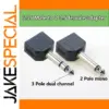 6.35mm to Dual 3.5mm Stereo Y Splitter Adapter