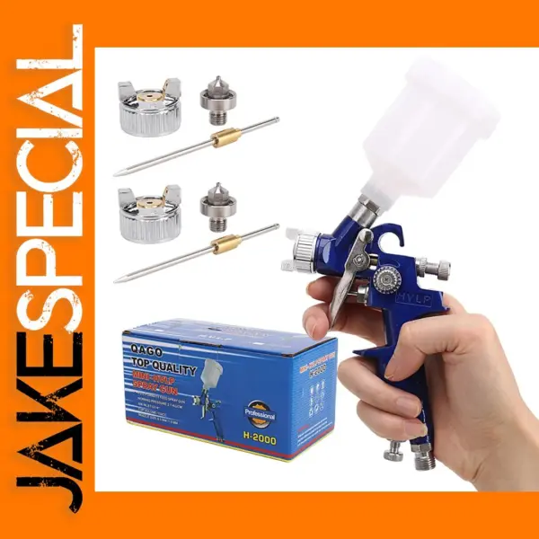 JUNEFOR HVLP Paint Spray Gun Set 0.8/1.0mm