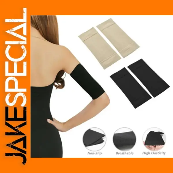Unisex Elastic Compression Arm Sleeves Pair