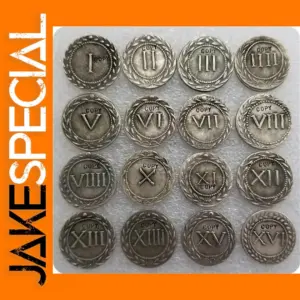 16 Metal Greek Roman Spintriae Replica Tokens