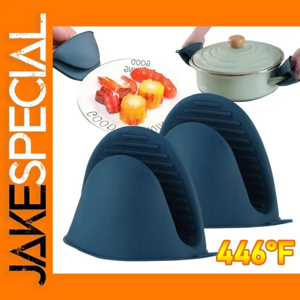 Silicone Heat Resistant Oven Mitts - 1 Pair